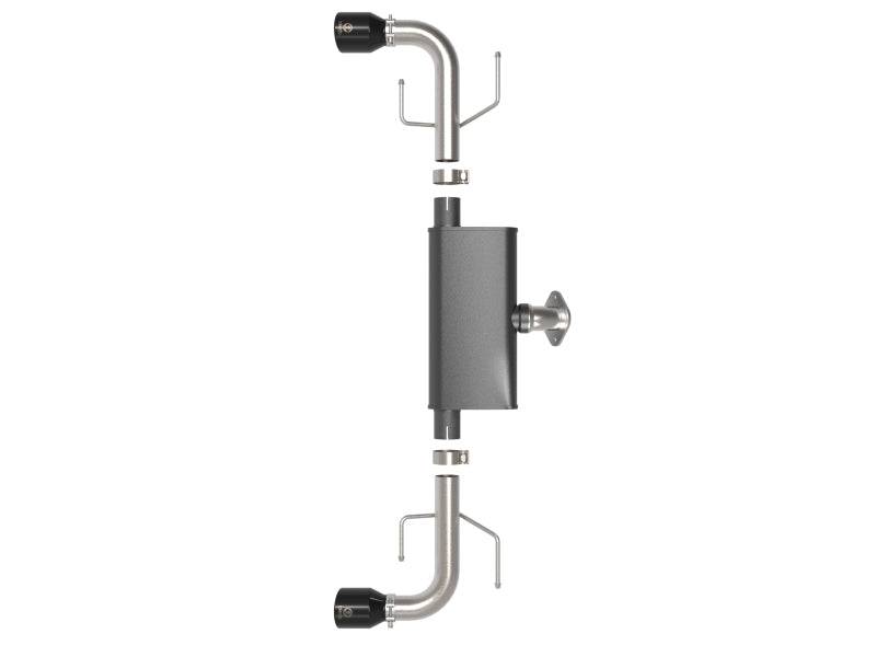aFe Takeda 17-21 Mazda CX-5 2.5L (t) 2.5in. SS Axle-Back Exhaust System w/Black Tips - My Store