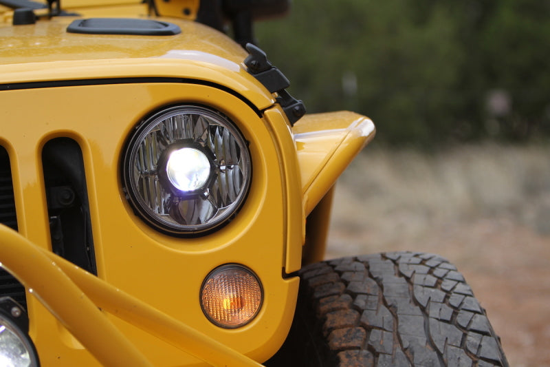 KC HiLiTES 07-18 Jeep JK 7in. Gravity LED Pro DOT Approved Replacement Headlight (Single) - Mammoth Racing -