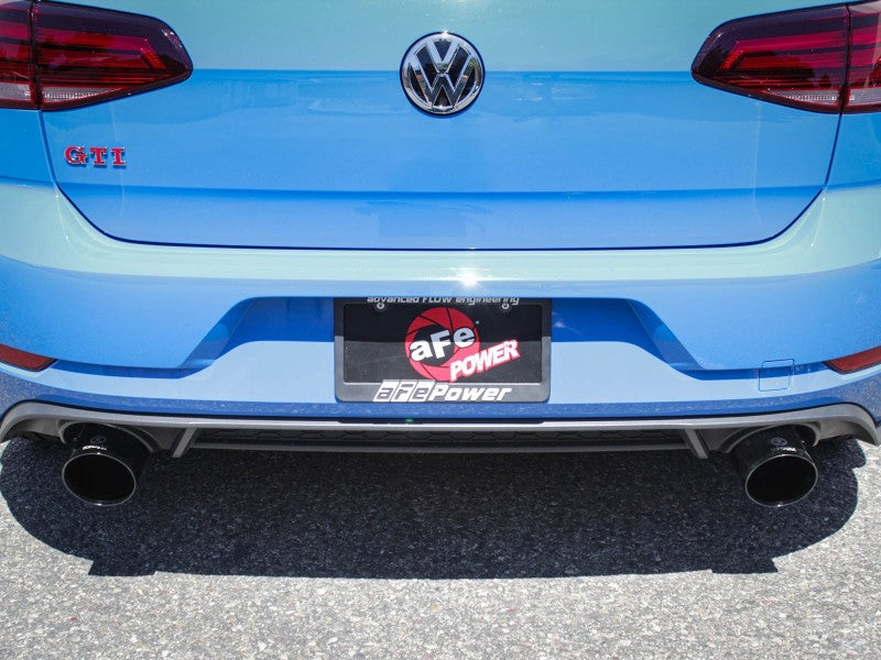 aFe MACHForce XP 3in-2.5in SS Exhaust Cat-Back 18-19 Volkswagen GTI (MK7.5) L4-2.0L (t) - Black - Mammoth Racing -