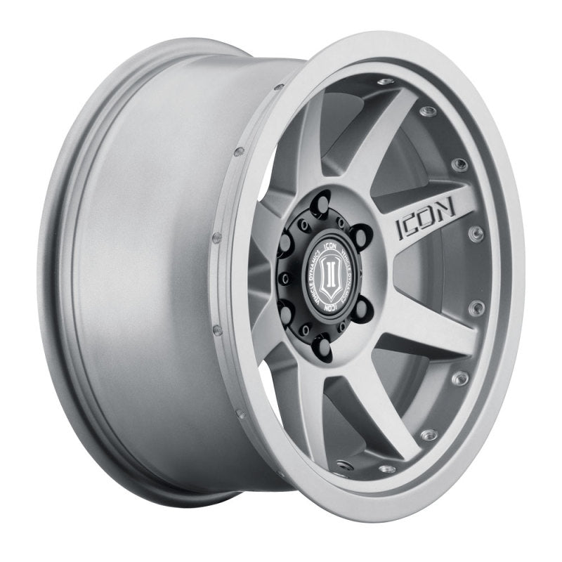 Icon Rebound Pro 17x8.5 5x5 -6mm Offset 4.5in BS 71.5mm Bore Titanium Wheel - Mammoth Racing -