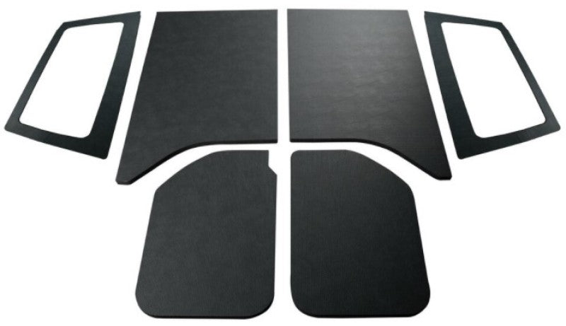 DEI 07-18 Jeep Wrangler JK 2-Door Leather Look Headliner Complete Kit - Black - Mammoth Racing -