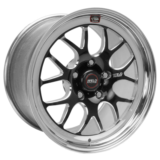 Weld S77 17x9.5 / 5x120mm BP / 6.7in. BS Black Wheel (High Pad) - Non-Beadlock - Mammoth Racing -