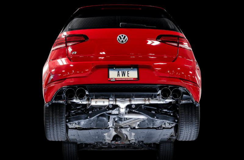 AWE Tuning MK7.5 Golf R SwitchPath Exhaust w/Diamond Black Tips 102mm - My Store