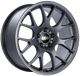 BBS CH-R 19x9.5 5x112 ET35 Satin Titanium Polished Rim Protector Wheel -82mm PFS/Clip Required - Mammoth Racing -