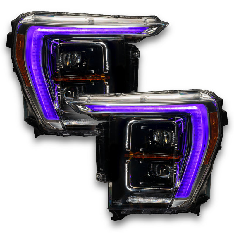 Oracle 21-22 Ford F-150 ColorSHIFT RGB+W Headlight DRL Upgrade Kit w/ BC1 Controller - Mammoth Racing -