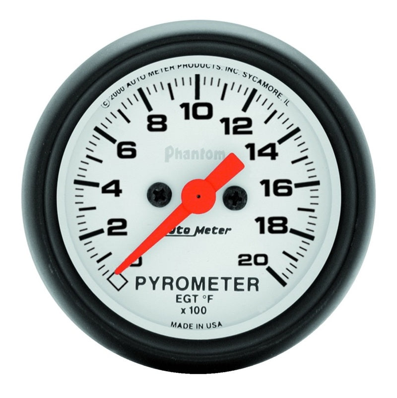 Autometer Phantom 2 1/16in 2000 Deg F Digital Stepper Motor Pyrometer (egt) Gauge - My Store