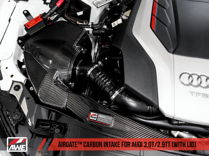 AWE Tuning Audi B9/B9.5 S4/S5/RS5 3.0T Carbon Fiber AirGate Intake w/ Lid - Mammoth Racing -