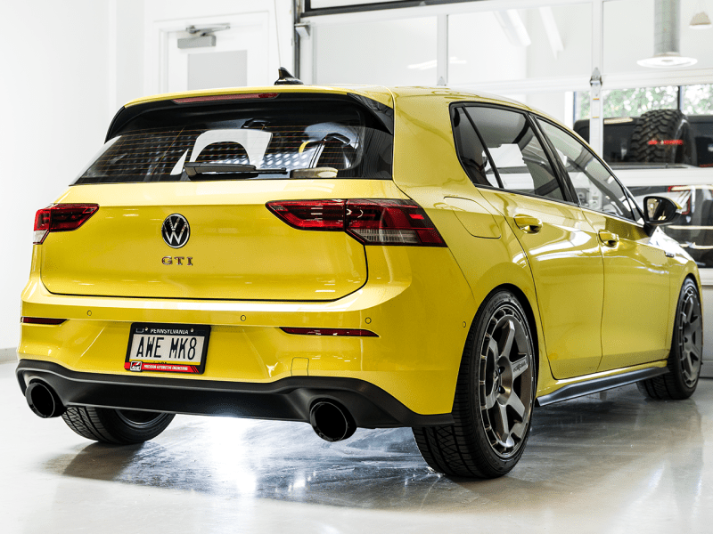 AWE 2022 VW GTI MK8 Touring Edition Exhaust - Diamond Black Tips - My Store