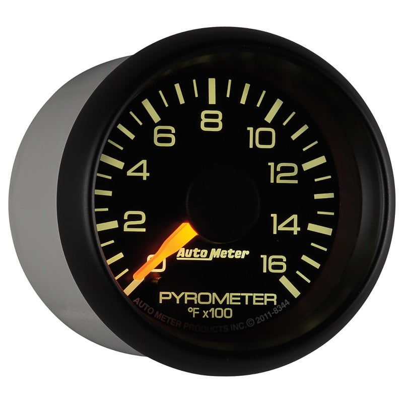 Autometer Factory Match GM 2-1/16in 1600 Degree Electric Pyrometer (egt) Gauge - My Store