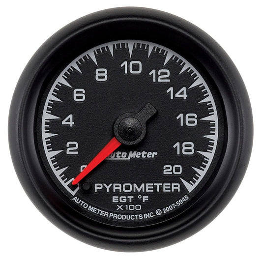 Autometer ES 52mm Full Sweep Electronic 0-2000 Degree F EGT/Pyrometer Gauge - My Store