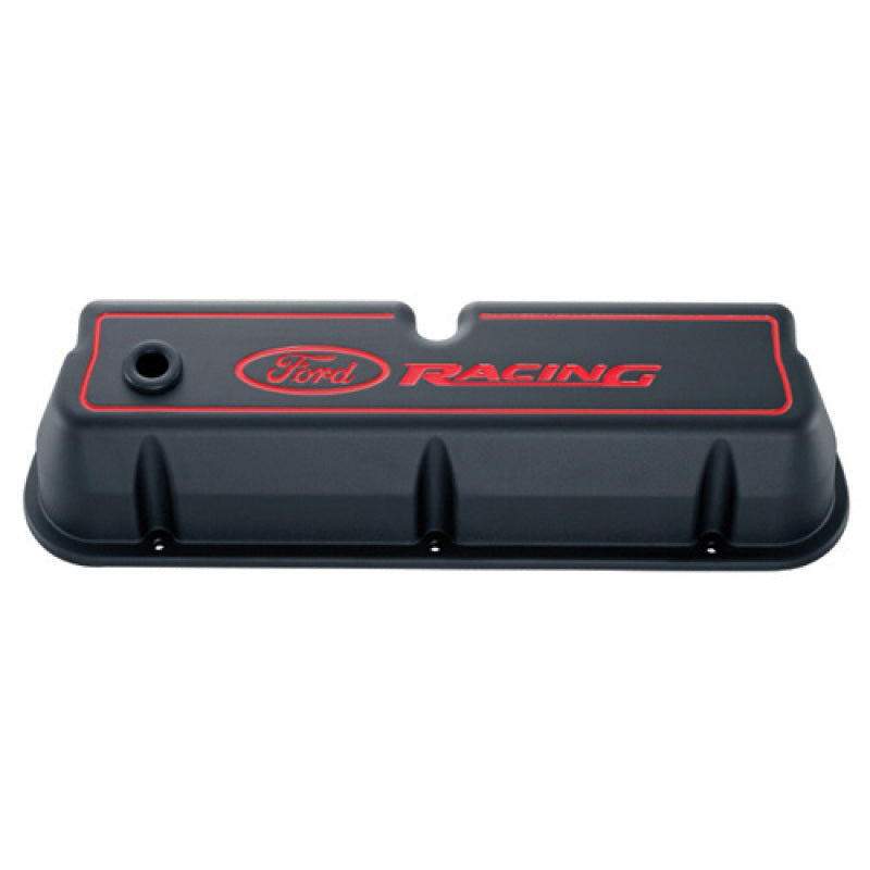 Ford Racing Logo Die-Cast Black Valve Covers - Mammoth Racing -