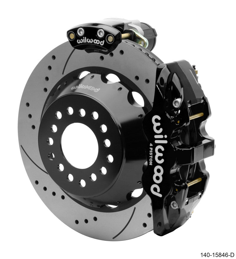Wilwood Narrow Superlite 4R Rear P-Brk Kit Aero4 14in Rotor Big Ford New Style 2.5in Off - SRP - My Store