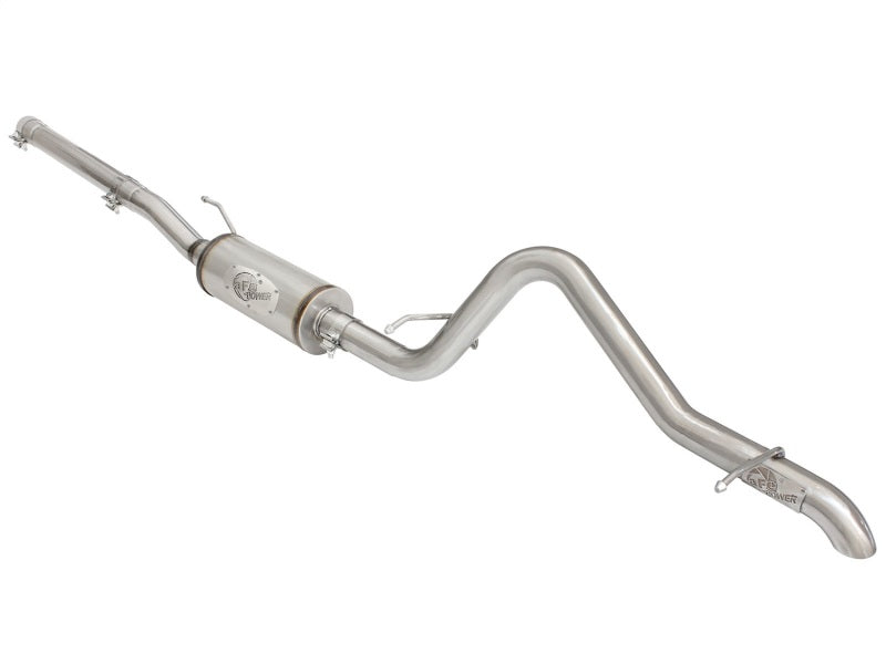 aFe MACHForce XP 2-1/2in SS-409 Cat-Back Exhausts w/ 18in Muffler 07-17 Jeep Wrangler V6-3.6L - Mammoth Racing -