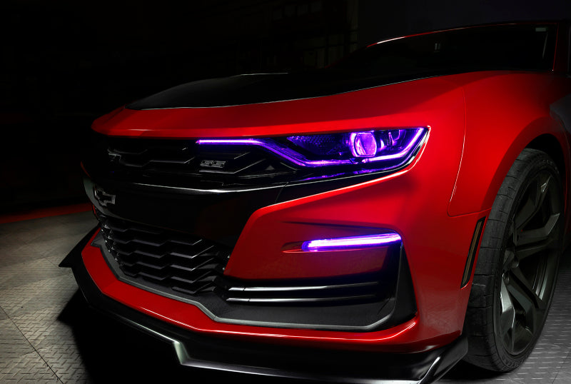 Oracle 19-21 Chevy Camaro SS/RS RGBW+A Headlight DRL Upgrade Kit - ColorSHIFT w/ BC1 Controller - Mammoth Racing -