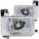 ANZO 1988-1989 Nissan Hardbody Crystal Headlights Chrome - My Store