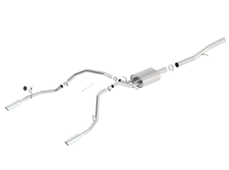 Borla 14 Silv/Sierra 1500 EC Std/CC Short 143.5in WB ATAK Single Split Rear Exit Cat-Back Exhaust - My Store