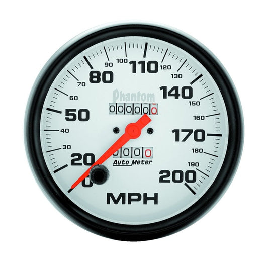 Autometer Phantom 5in 0-200 MPH Mechanical Speedometer - My Store