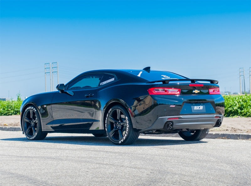 Borla 16-17 Chevy Camaro 6.2L 4.5in Carbon Fiber Tips Single Split Exit S-Type Catback Exhaust - My Store