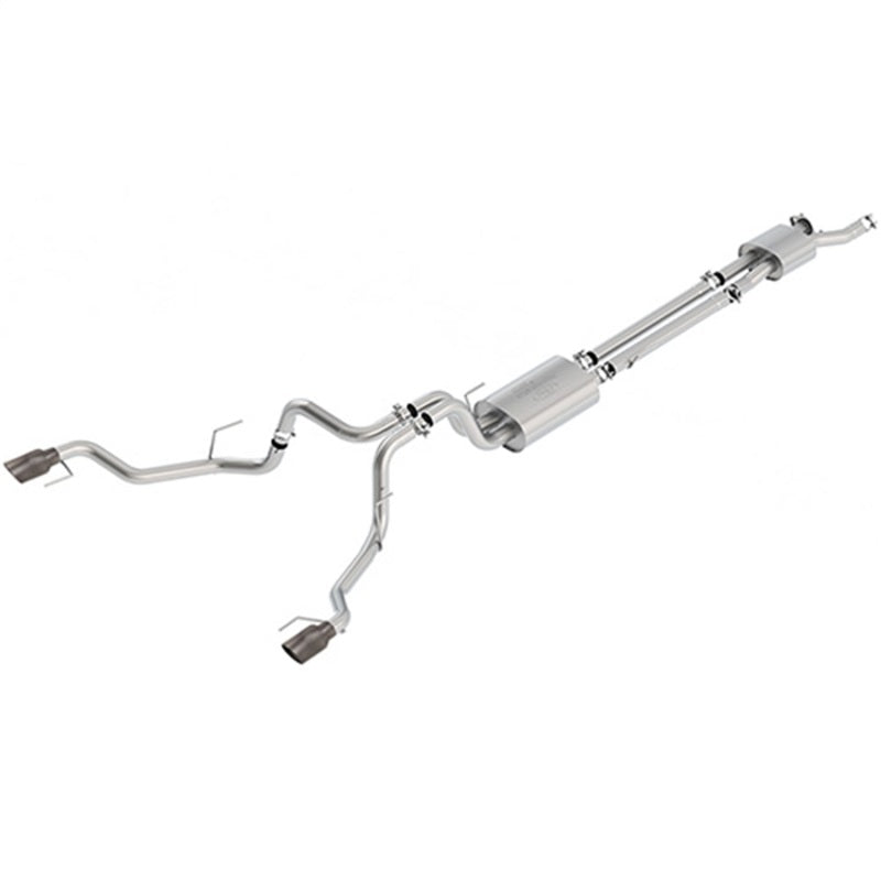 Ford Racing 2017 F150 Raptor 3.5L Touring Cat-Back Exhaust System Dual Rear Exit w/Carbon Fiber Tips - Mammoth Racing -