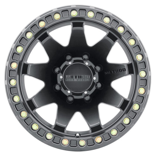 Method Mr108 17x9 -44mm Offset 8x6.5 130.81mm CB Matte Black w/BH-H24125-38 Wheel