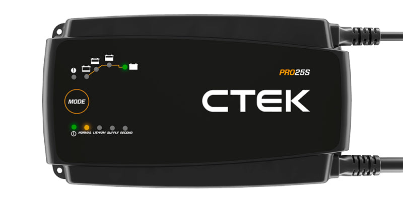 CTEK PRO25SE Battery Charger - 50-60 Hz - 12V - 19.6ft Extended Charging Cable - Mammoth Racing -