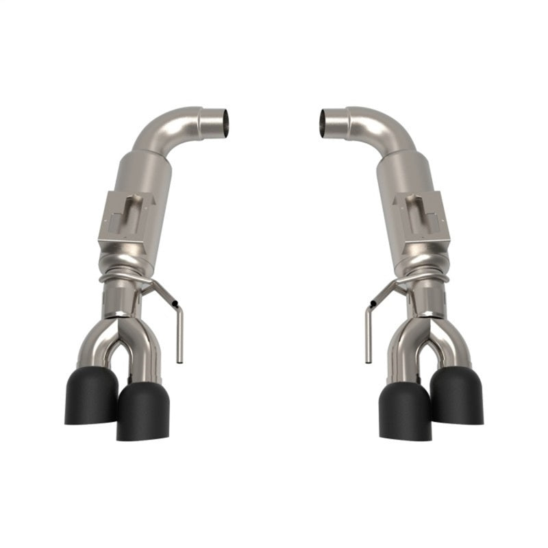 Kooks 2018+ Mustang 5.0l 4V OEM x 3in Axle-Back Exh w/3in Round Race Mufflers 4in Black Quad Tips - Mammoth Racing -