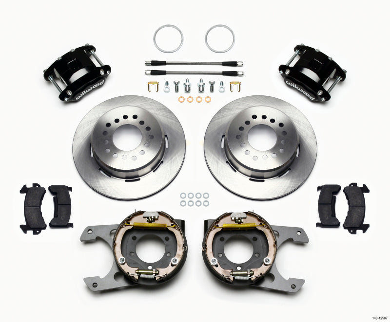 Wilwood D154 P/S Park Brake Kit Jeep Dana 35 2.56 Off 5-lug w/ lines - Mammoth Racing -