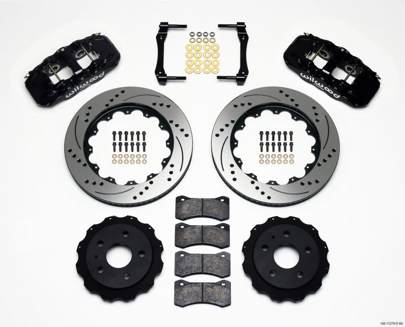 Wilwood Aero4 Rear Kit 14.25in Drilled 2010-2015 Camaro - Mammoth Racing -