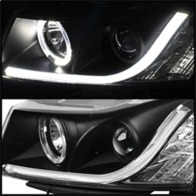 Spyder Chevy Cruze 11-14 Projector Headlights Light Tube DRL Blk PRO-YD-CCRZ11-LTDRL-BK - Mammoth Racing -