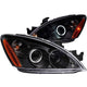 ANZO 2004-2007 Mitsubishi Lancer Projector Headlights w/ Halo Black (CCFL) - My Store