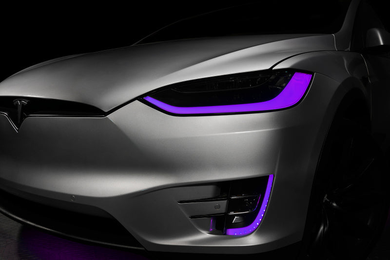 ORACLE Lighting 16-21 Tesla Model X Dynamic ColorSHIFT Headlight & Fog Light DRL Upgrade Kit - Mammoth Racing -