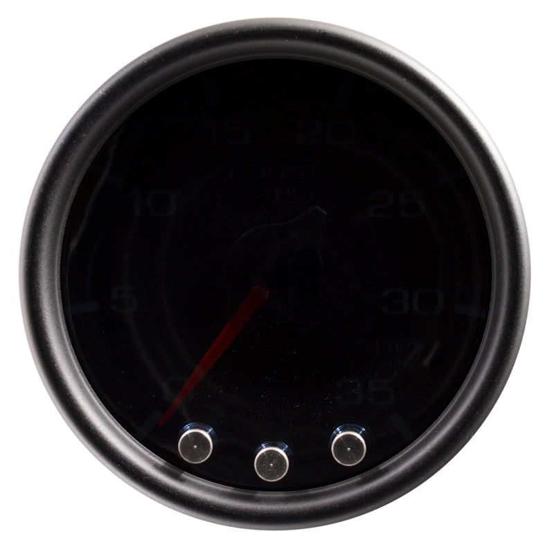 Autometer Spek-Pro Gauge Boost 2 1/16in 35psi Stepper Motor W/Peak & Warn Blacksmoke//Black - My Store