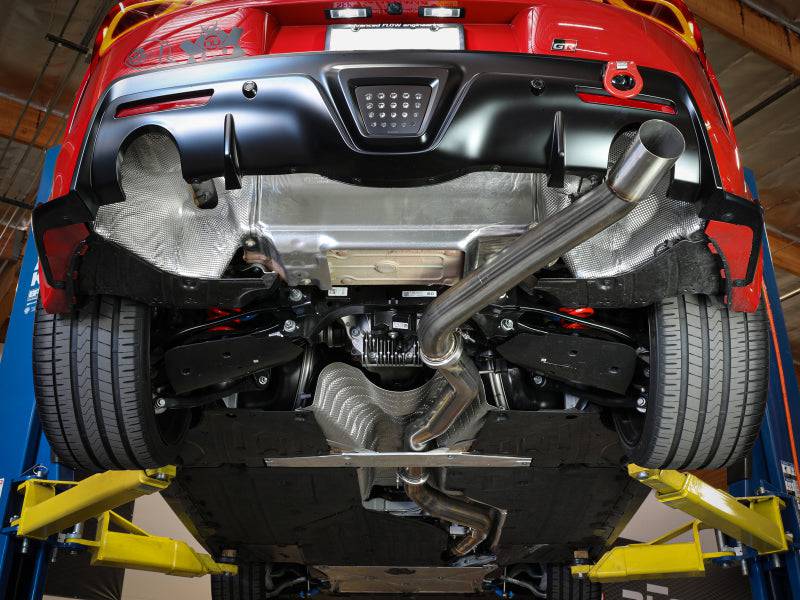aFe POWER Takeda 2020 Toyota Supra L6-3.0L (t) 3.5in 304 SS CB Exhaust 4in Brushed Finish Tip - My Store