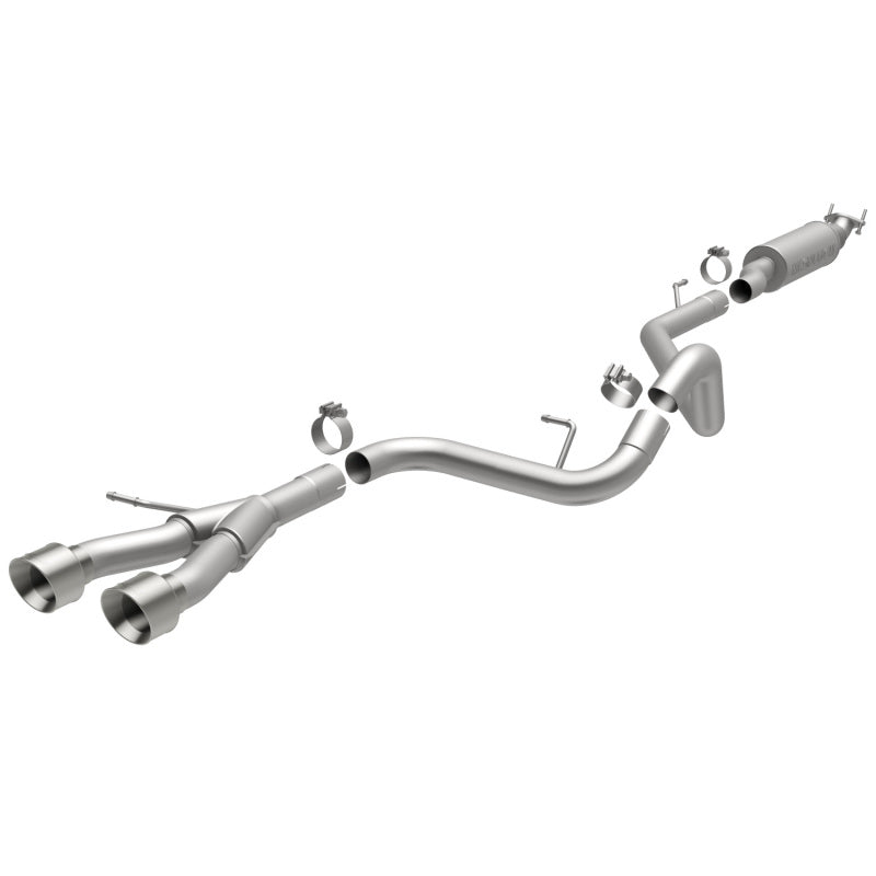 MagnaFlow 13 Hyundai Veloster 1.6l Turbo Dual Center Rear Exit Stainless Cat Back Perf Exhaust - Mammoth Racing -