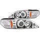 ANZO 1994-1998 Ford Mustang Projector Headlights w/ Halo Chrome 1pc - Mammoth Racing -