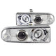 ANZO 1998-2005 Chevrolet S-10 Projector Headlights w/ Halo Chrome - Mammoth Racing -