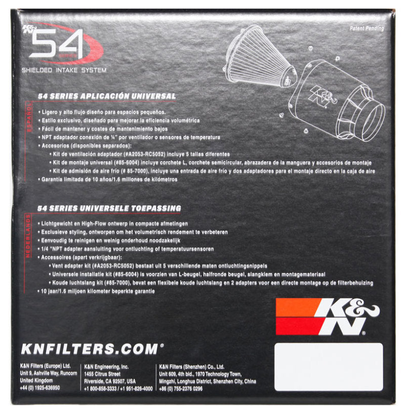 K&N Orion Universal Air Cleaner Assembly - Mammoth Racing -