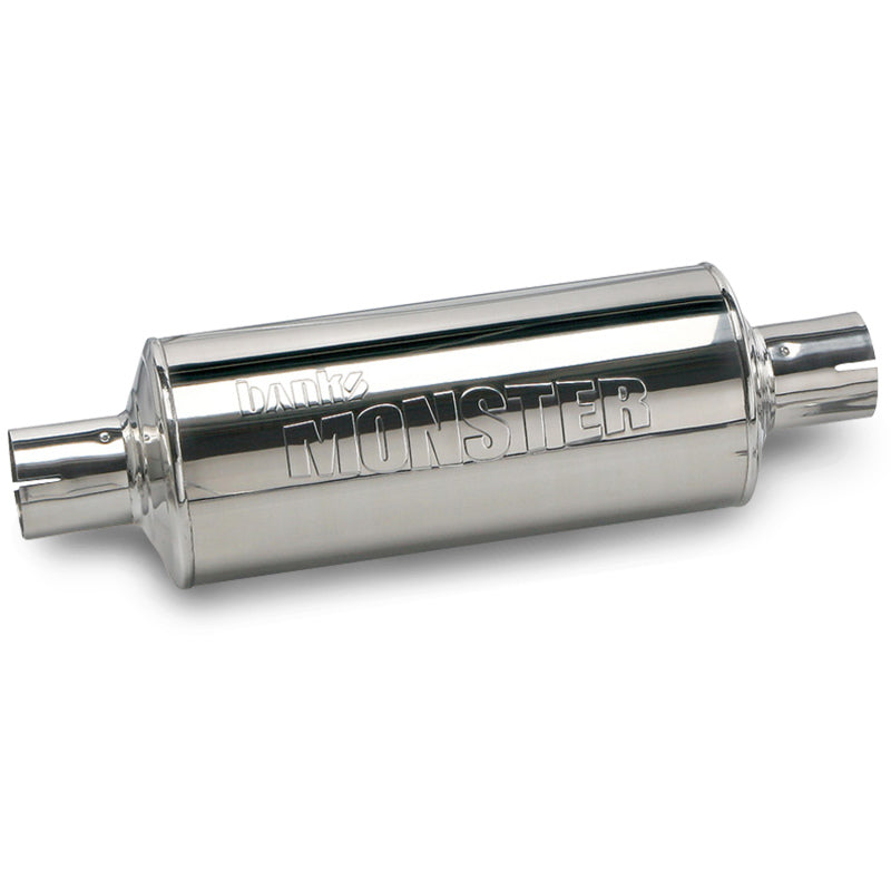 Banks Power Chevy / Ford / Nissan-Gas Truck Muffler - 3in X 3in S/S - Mammoth Racing -