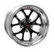 Weld S76 17x8 / 5x4.5 BP / 5.8in. BS Black Wheel (Medium Pad) - Non-Beadlock - Mammoth Racing -