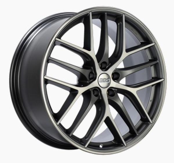 BBS CC-R 20x9 5x112 ET25 Satin Graphite Diamond Cut Polished Rim Protector Wheel -82mm PFS Required - Mammoth Racing -