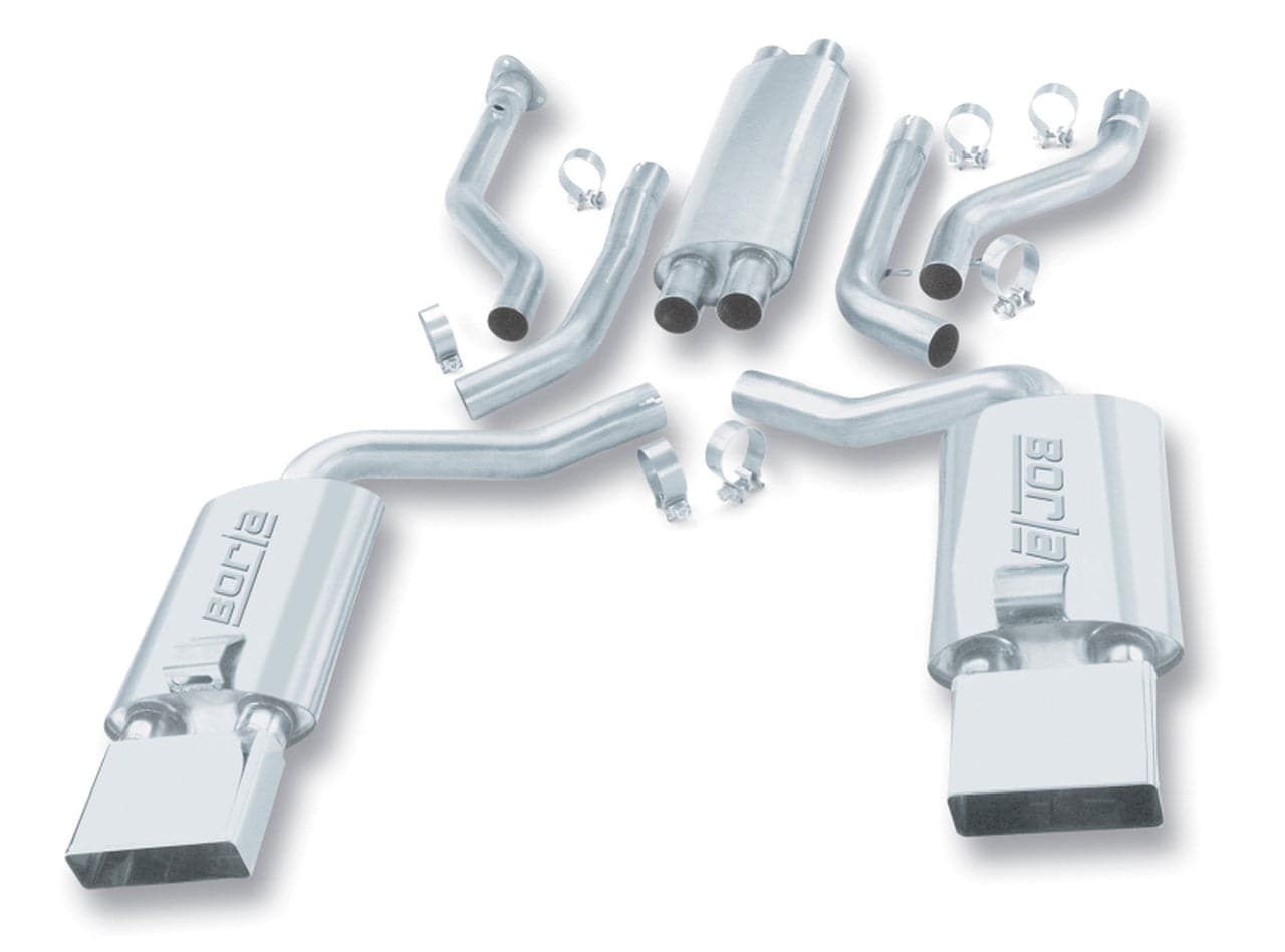Borla 92-96 Chevrolet Corvette Hatchback/Conv 5.7L 8cyl 4/6 Spd Touring SS Catback Exhaust - Mammoth Racing -