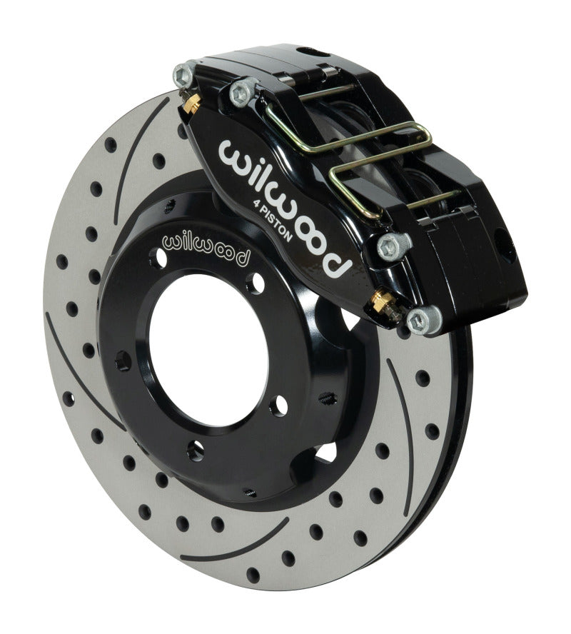 Wilwood Dynapro Radial Front Kit 11in Drilled & Slotted Black 61-67 Jaguar XKE w/ Lines - My Store