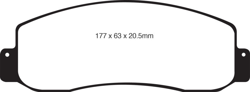 EBC 05-07 Ford F250 (inc Super Duty) 5.4 (2WD) Extra Duty Front Brake Pads - My Store