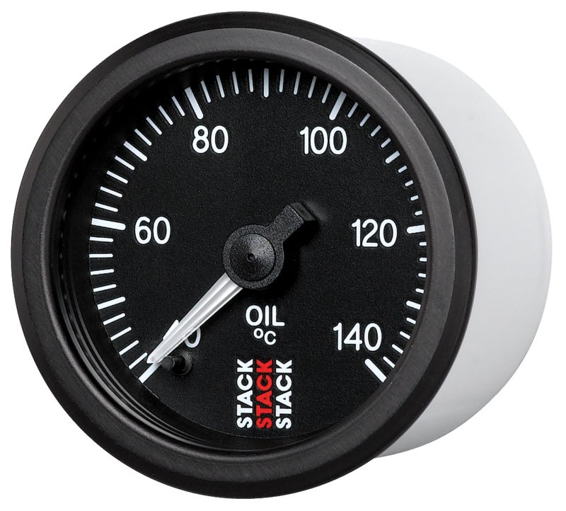 Autometer Stack 52mm 40-140 Deg C 1/8in Nptf Male Pro Stepper Motor Oil Temp Gauge - Black - My Store