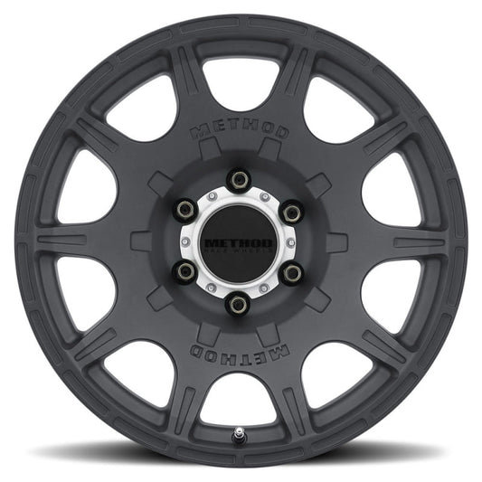 Method Mr308 Roost 18x9 +18mm Offset 6x5.5 106.25mm CB Matte Black Wheel