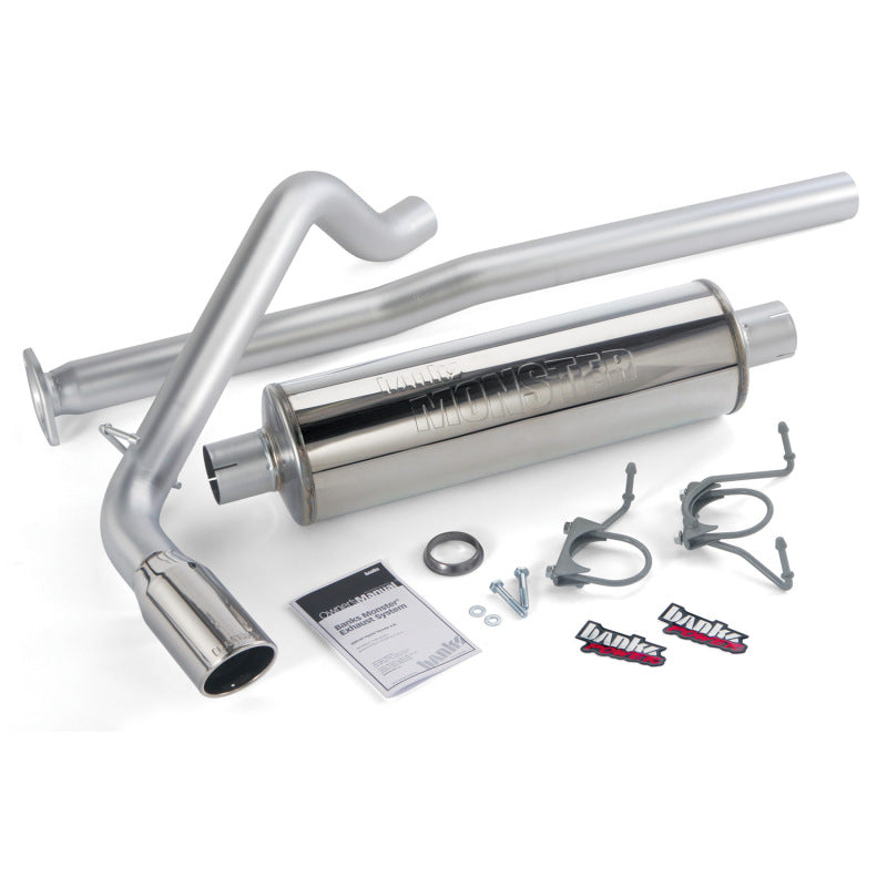 Banks Power 13-14 Toyota Tacoma 4.0L ECLB CCSB/CCLB/DCLB/CCSB Monster Exhaust Sys - SS w/ Chrome Tip - Mammoth Racing -