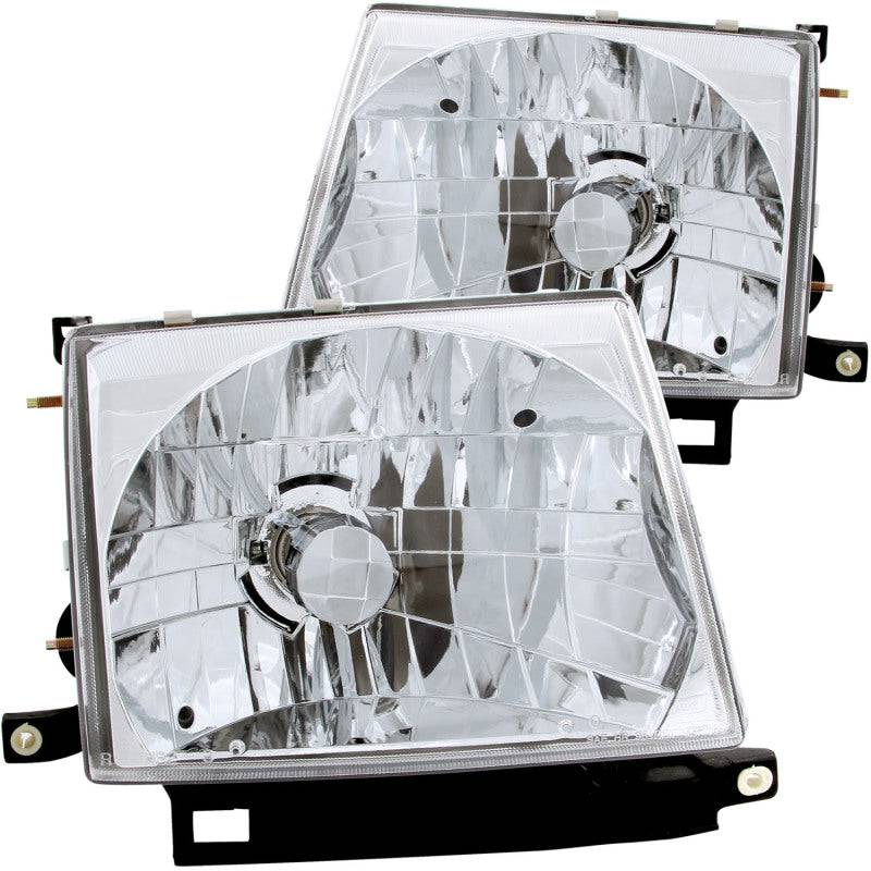 ANZO 1997-2000 Toyota Tacoma Crystal Headlights Chrome - My Store