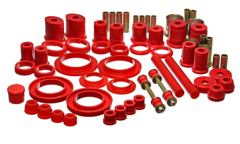 Energy Suspension 99-04 Ford Mustang Red Hyper-flex Master Bushing Set - Mammoth Racing -