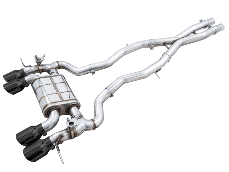 AWE SwitchPath Catback Exhaust for BMW G8X M3/M4 - Diamond Black Tips - My Store