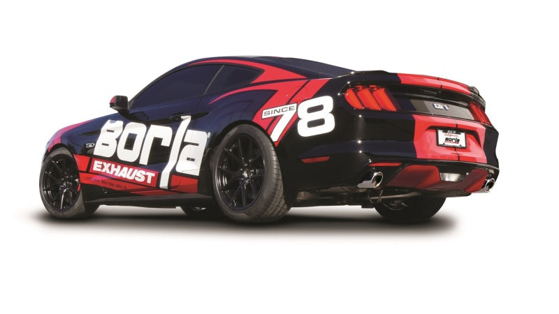 Borla S-Type Cat-Back 15-17 Ford Mustang GT 5.0L V8 MT/AT 3in pipe 4in tip - My Store